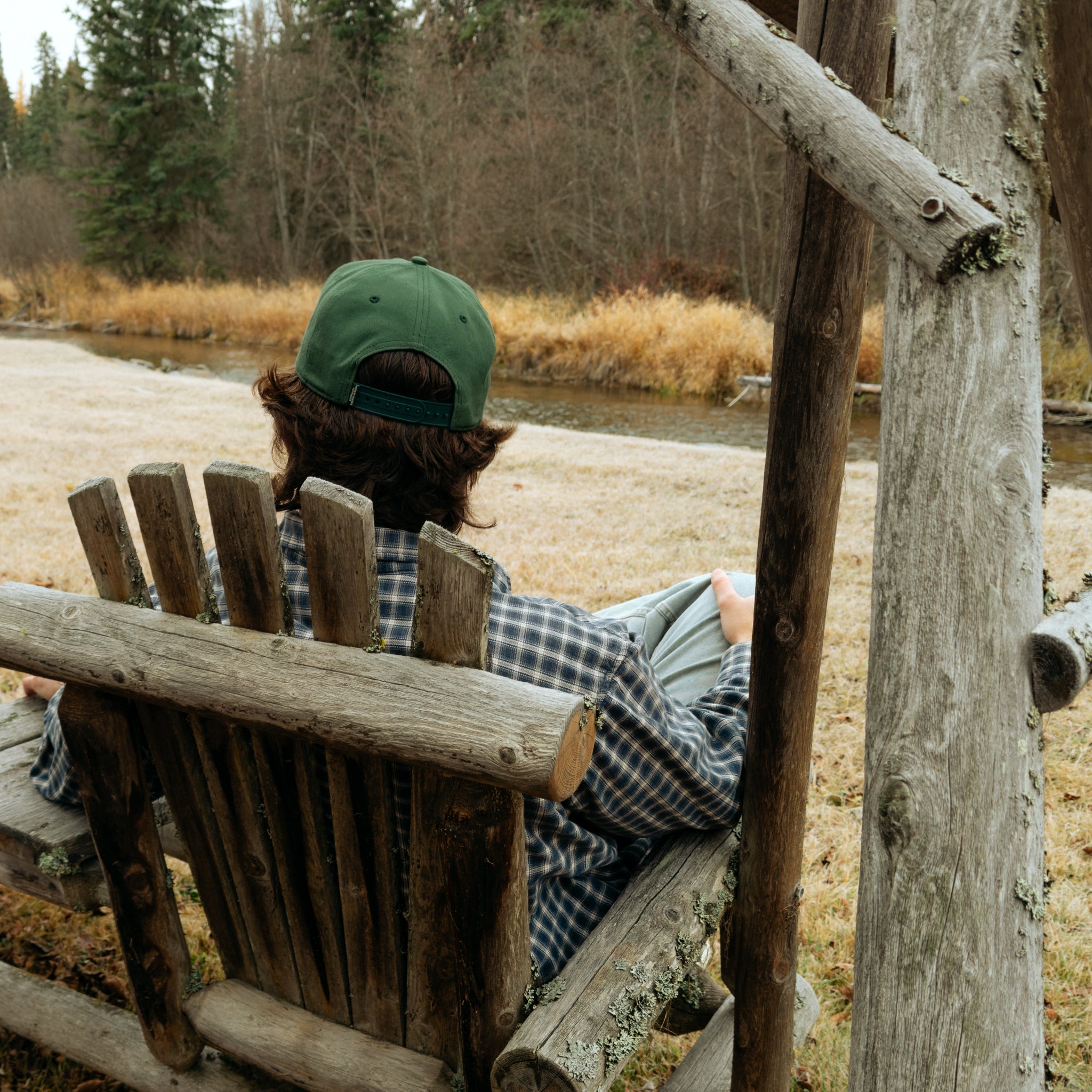 Birds in Flight Snapback Hat (Forest)
