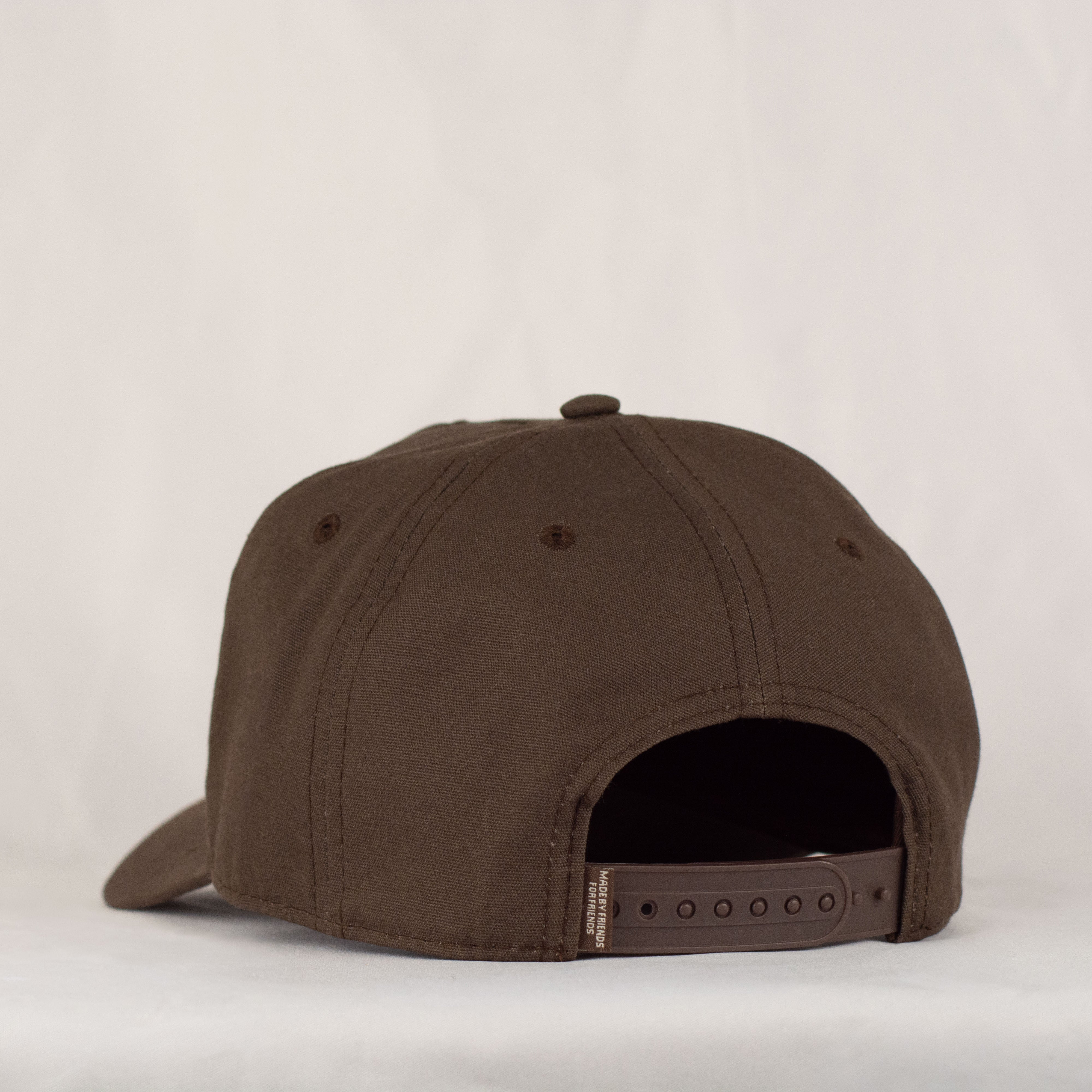Globe Snapback Hat (Chocolate)