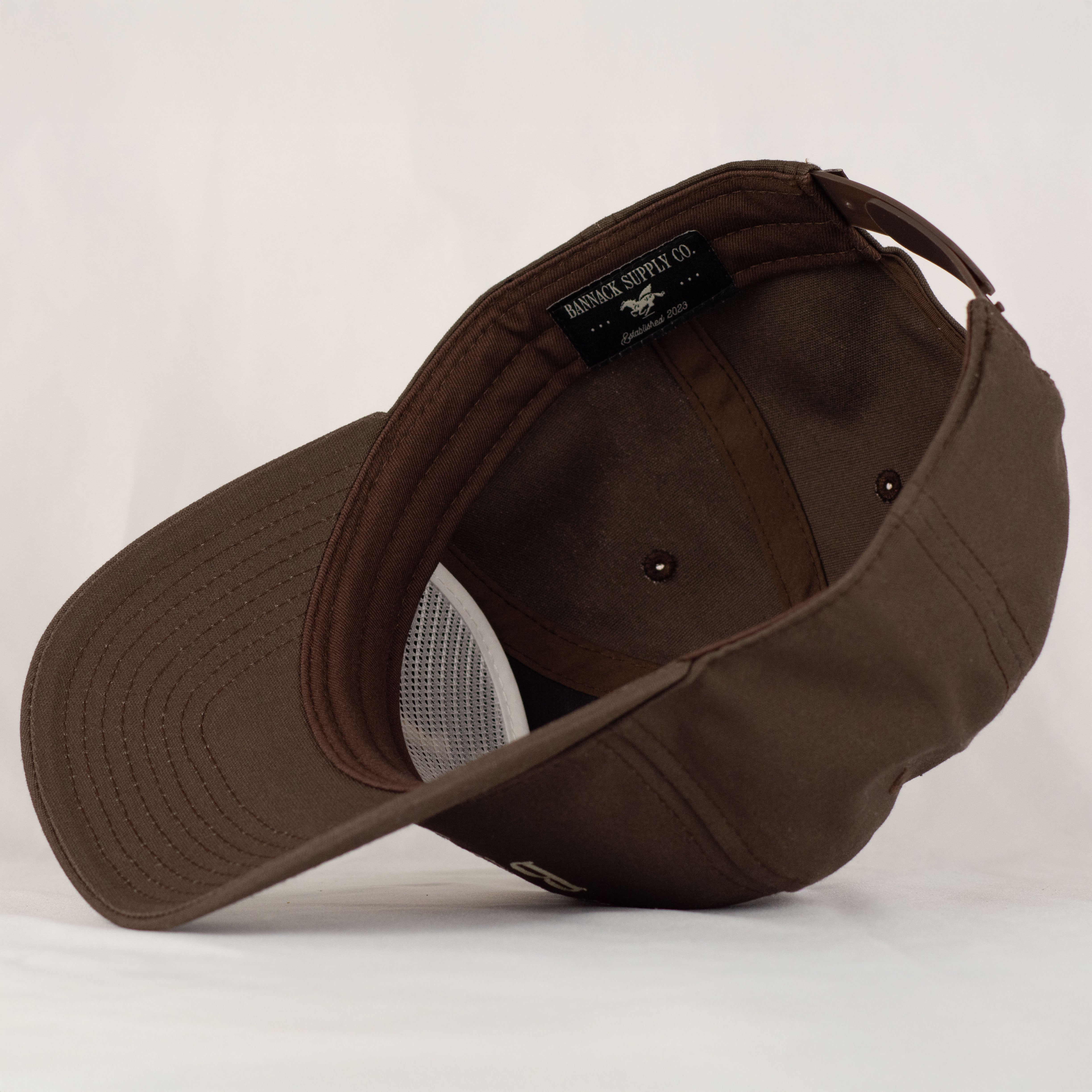 Globe Snapback Hat (Chocolate)