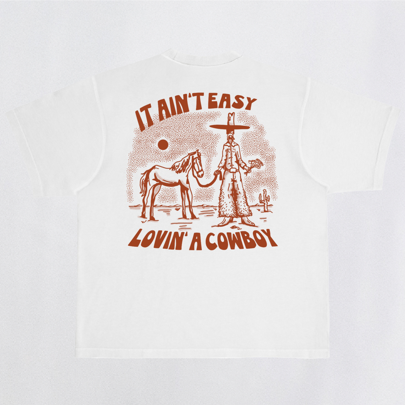 It Ain't Easy Lovin' A Cowboy Heavyweight Tee
