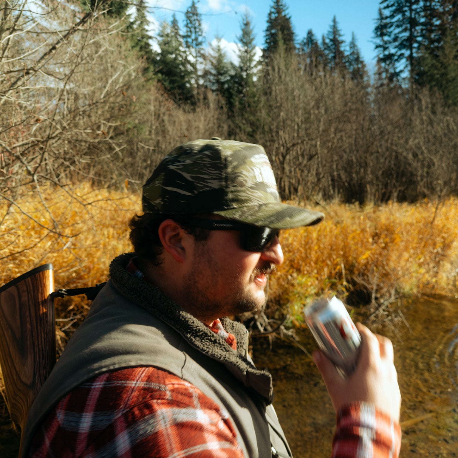 Globe Snapback Hat (Tiger Camo)